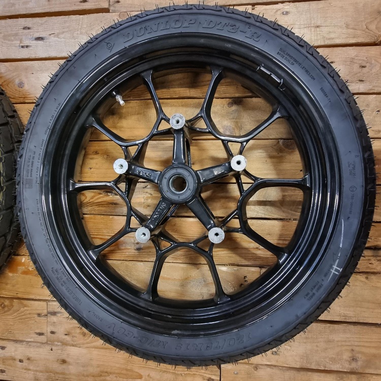Indian FTR 1200 pair of wheels and tyres